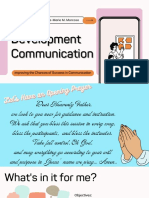 Development Development Communication Communication: Presentation by Jessie-Marie M. Morcoso