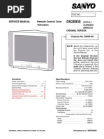 Service Manual Remote Control Color Television: (Canada) (Mexico) Original Version