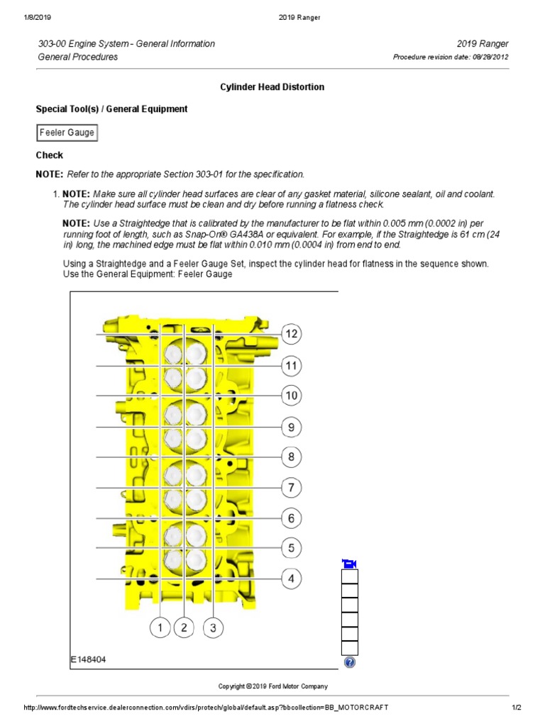 30300 Engine System General Information General Procedures