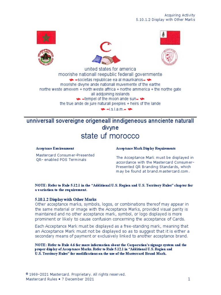 Honor All Mastercard-Rules (1) 5.11 Merchant Obligations For Acceptance ...