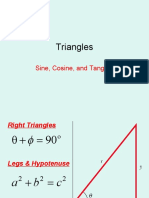 Triangles: Sine, Cosine, and Tangent