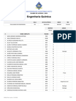 Lista Engenharia Química