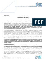 Communiqué de Presse Du Rapport Gnral 2021