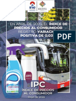 Boletin Estadistico Indice de Precios Al Consumidor Abril 2022