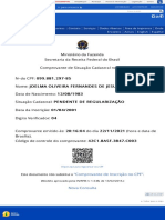 Comprovante de Situação Cadastral No CPF