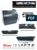 HP2500 2550 Reman Portuguese