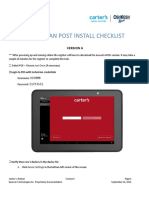 Technician Post Install Checklist V6