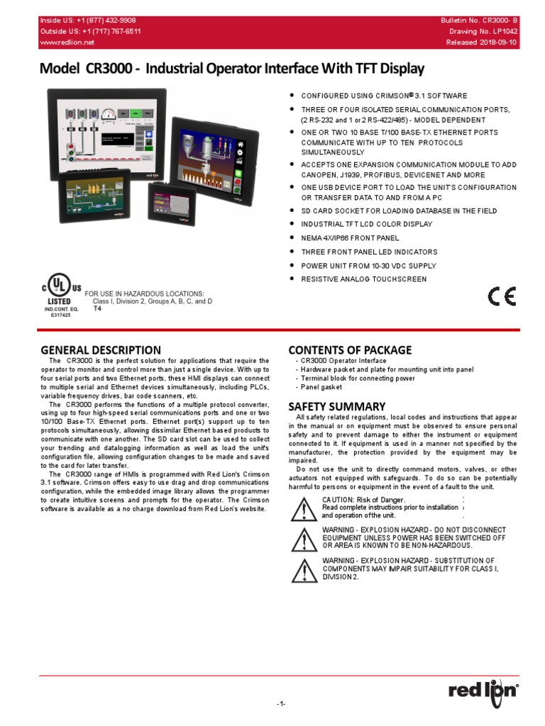 CR3000 Product Manual_1 | PDF | Electromagnetic Interference | Usb