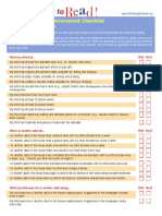 Home Literacy Environment Checklist