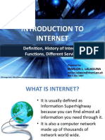 Introduction To Internet: Definition, History of Internet, Functions, Different Services