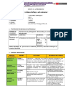 Sesion de Aprendizaje I DPCC 1° Grado