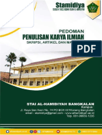 Pedoman Penulisan Karya Ilmiah - STAI Al-Hamidiyah 2021