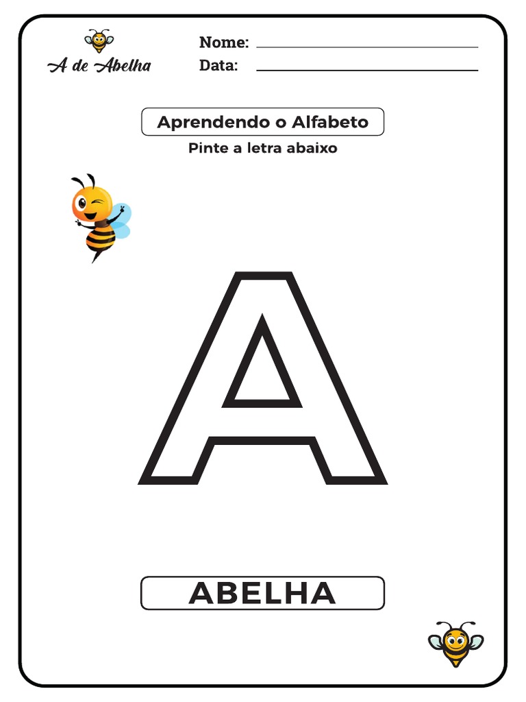 01 Módulo - Conhecendo o Alfabeto - A de Abelha (A A Z) | PDF
