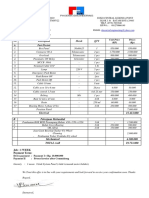 Scope of Work: CLASHEER II No Description Merek QTY Unit Price (RP) Prices (RP) A. Part Electric