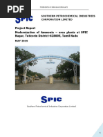 Project Report Modernization of Ammonia - Urea Plants at SPIC Nagar, Tuticorin District-628005, Tamil Nadu