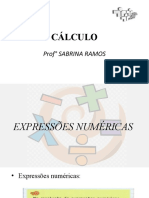 Resolução de expressões numéricas em ordem de operações