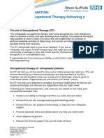 The Role of Occupational Therapy Following A Fracture: Patient Information