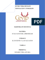 Cuestionario Sobre Los Objetivos y Características de La Evaluación.