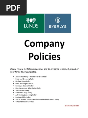 Company Policies
