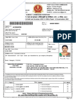 Your MTS E-Admit Card