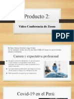 Producto 2 - Videoconferencia de Zoom