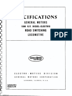 EMD Locomotive Specification Book GP7-SPEC8018A-30JNOV49