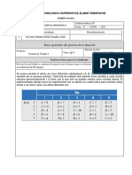 Datos Generales Del Proceso de Evaluación: Instituto Tecnológico Superior de Álamo Temapache