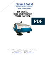 800 Diesel Ride on Sweeper Parts Manual