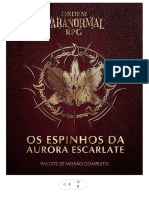 Ordem Paranormal RPG Os Espinhos Da Aurora Escarlate