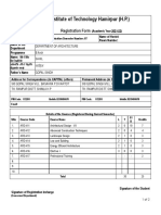 National Institute of Technology Hamirpur (H.P.) : Registration Form