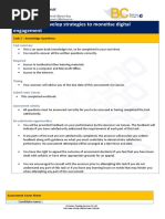 BSBMKG547 Develop Strategies To Monetise Digital Engagement: Task Summary