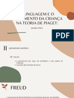 Jean Piaget e A Teoria Do Desenvolvimento Cognitivo Infantil - Miclas,  Rebeca, Williana e Yasmin, PDF, Pensamento