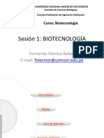 Sesion 1 Biotecnología