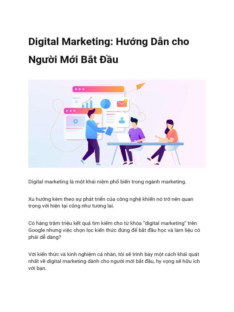 Digital Marketing Hướng Dẫn cho Người Mới Bắt Đầu | PDF