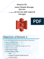 Amazon S3 or Amazon Simple Storage Service (A Global Service With Regional Storage)