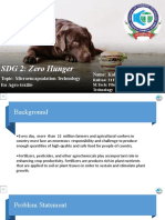 SDG 2: Zero Hunger: Topic: Microencapsulation Technology For Agro-Textile Name: Kuldeep Yadav
