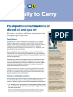 Carefully To Carry: Flashpoint Contaminations of Diesel Oil and Gas Oil