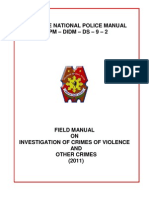 Field Manual On Investigation of Crimes of Violence and Other Crimes