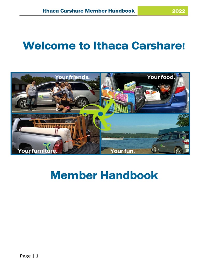 Ithaca Car Share Handbook PDF Credit Card Insurance