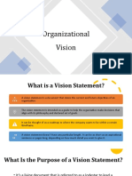 Organizational Vision