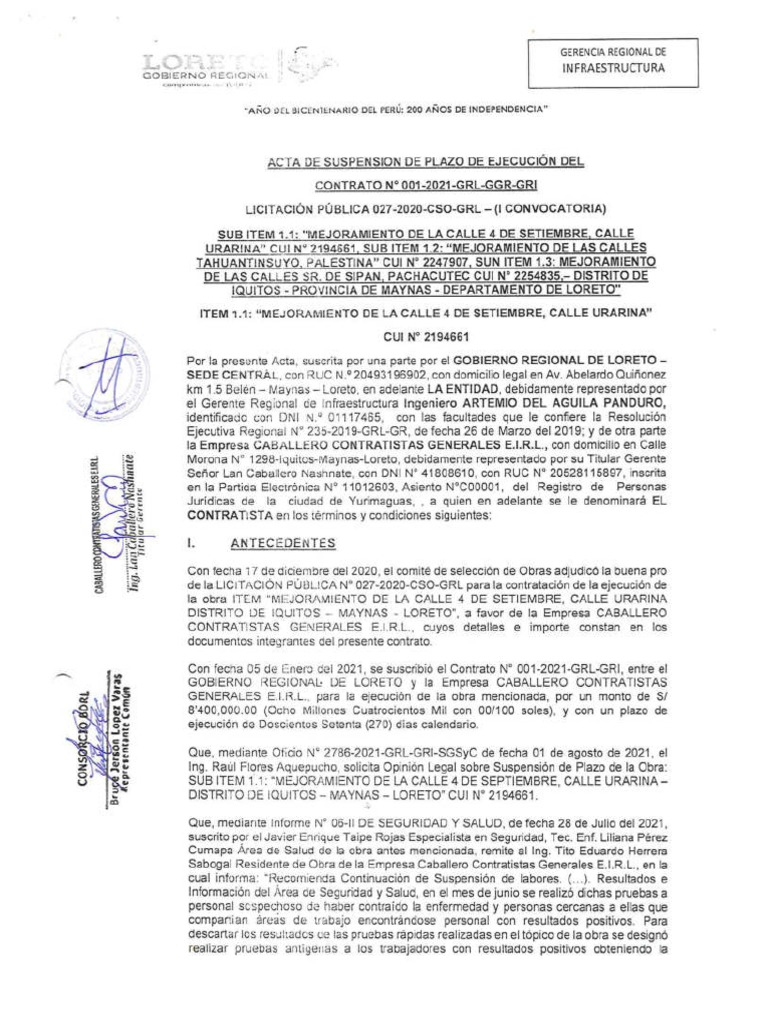 Acta de Suspension Julio PDF