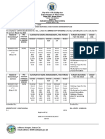 Department of Education: Pre-Existing Conditio N And/Or Disease Monday Tuesday Wednes DAY Thursd AY Friday