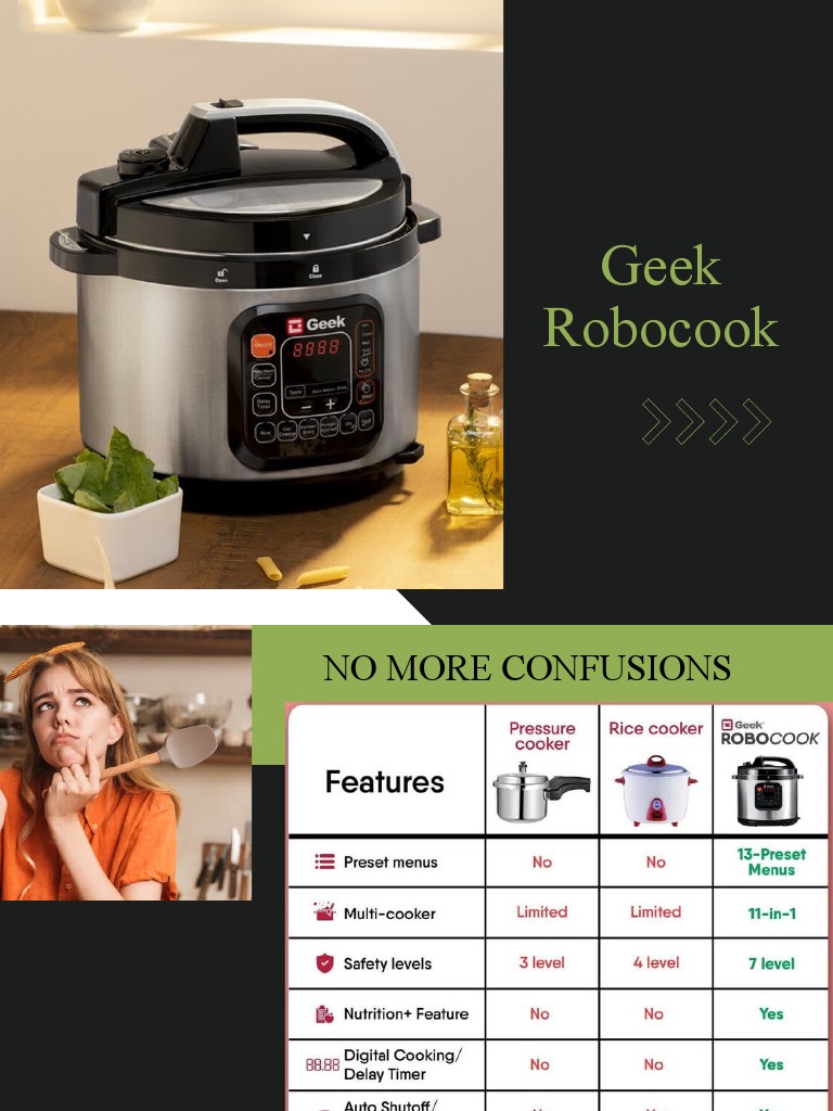 Geek Robocook Zeta: 11-in-1 Cooker Guide | PDF