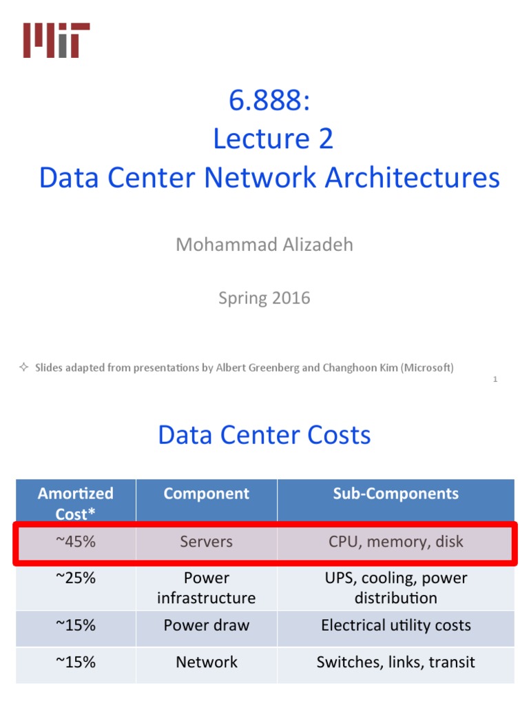 Data Center Network Architectures: Achieving Agility Through a Virtual