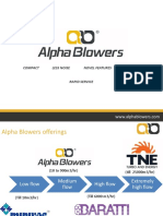 Alpha Blowers Equipment Description New
