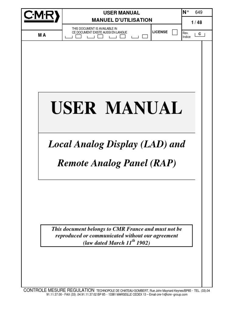 Lad - Rap User Manual | PDF | Electrical Connector | Relay
