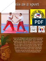 Arnis as a Philippine national sport and martial art