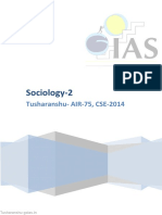 Tusharanshu's Sociology Notes on Indian Society and Colonial Impact