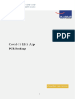 Covid-19 EHS App: PCR Bookings