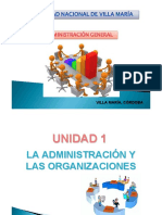 UNIDAD #1 - LA ADMINISTRACIÓN Y LAS ORGANIZACIONES (Material de Orientacion Teorica)